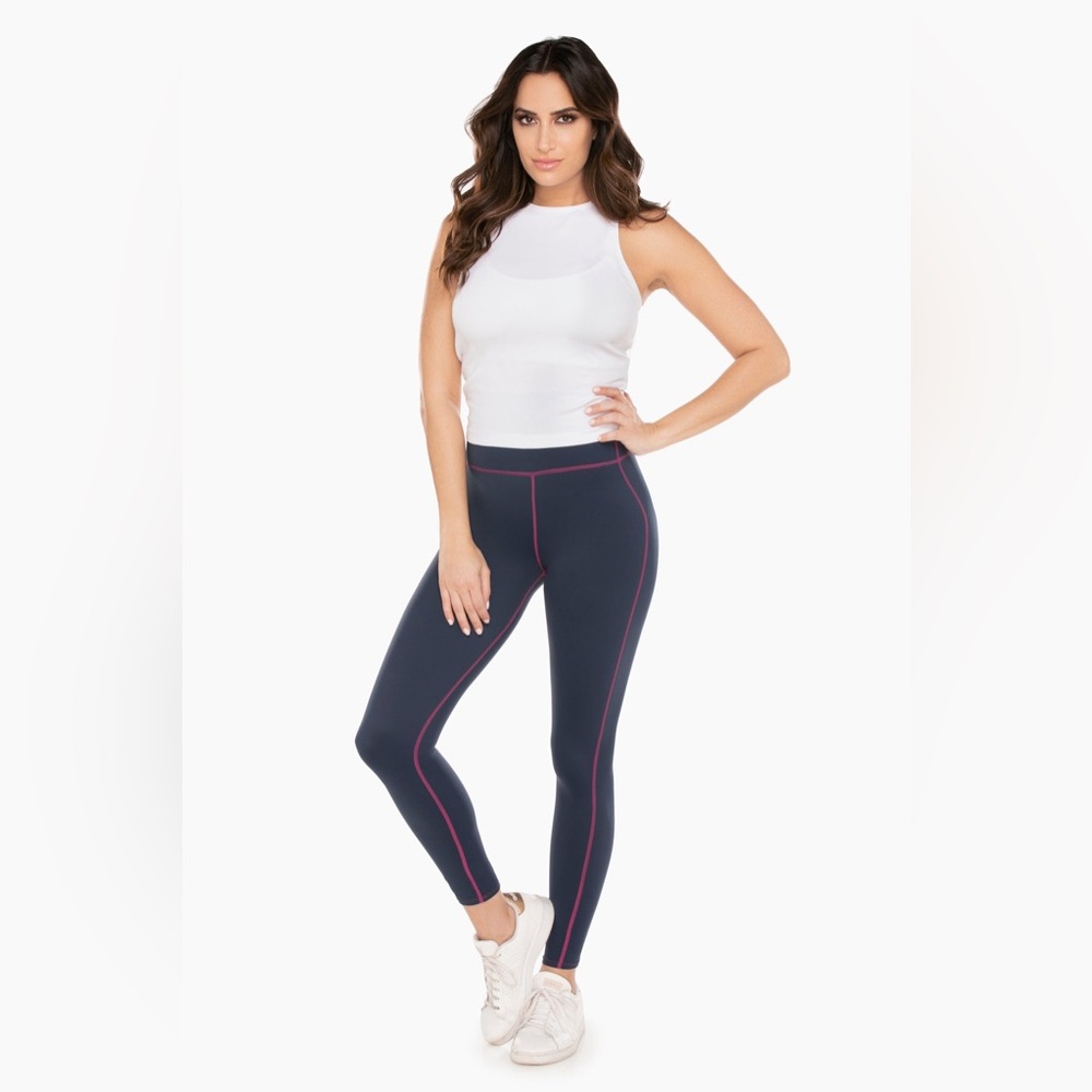 Miraclesuit Dress Blues Tummy Control Performance Leggings